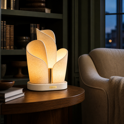 LumaFold Petal Ambient Lamp in an alternate lifestyle setting