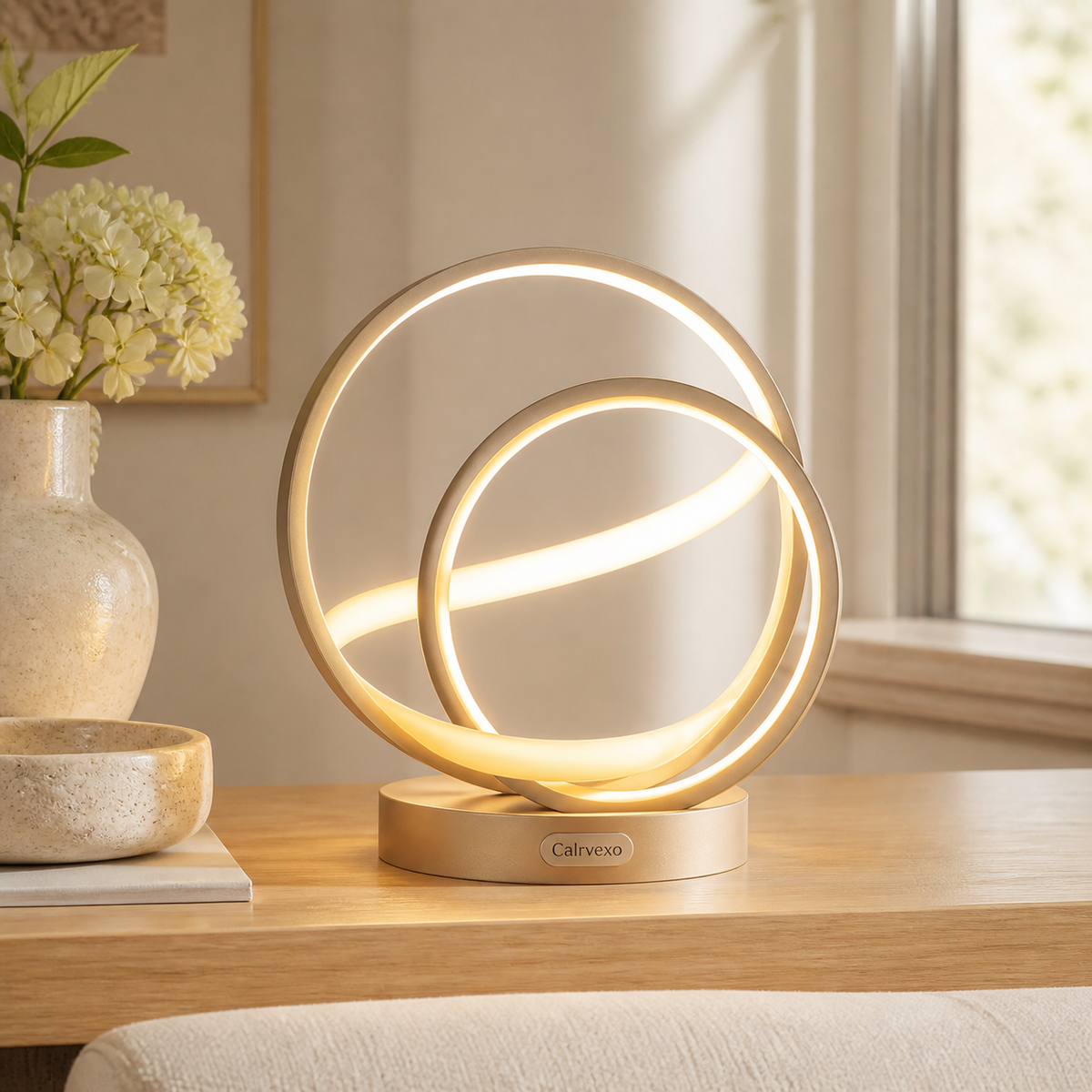 Aureline Halo Shelf Lamp by Calrvexo