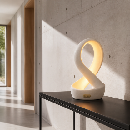Hearthwave Ribbon Table Lamp in a second styled setting