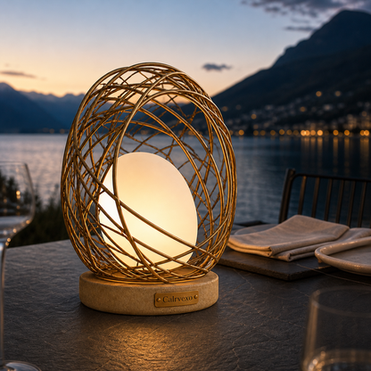EmberNest Patio Lantern in an alternate lifestyle setting