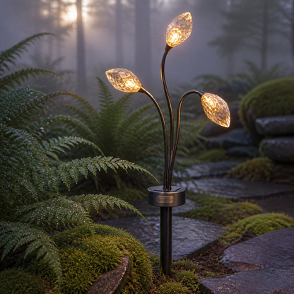 Dewspire Garden Stake Light in an alternate lifestyle setting