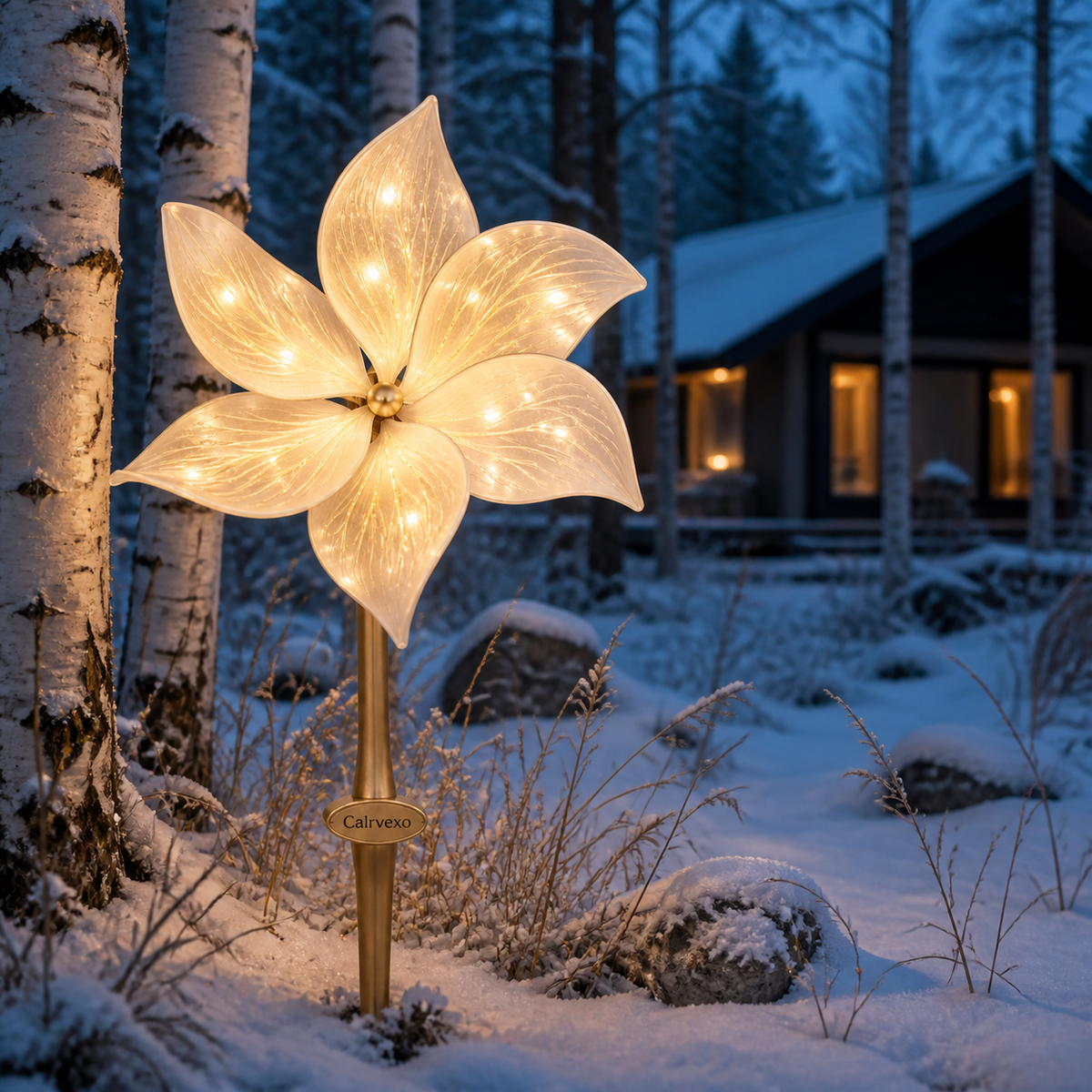 Starbloom Holiday Yard Light in an alternate lifestyle setting