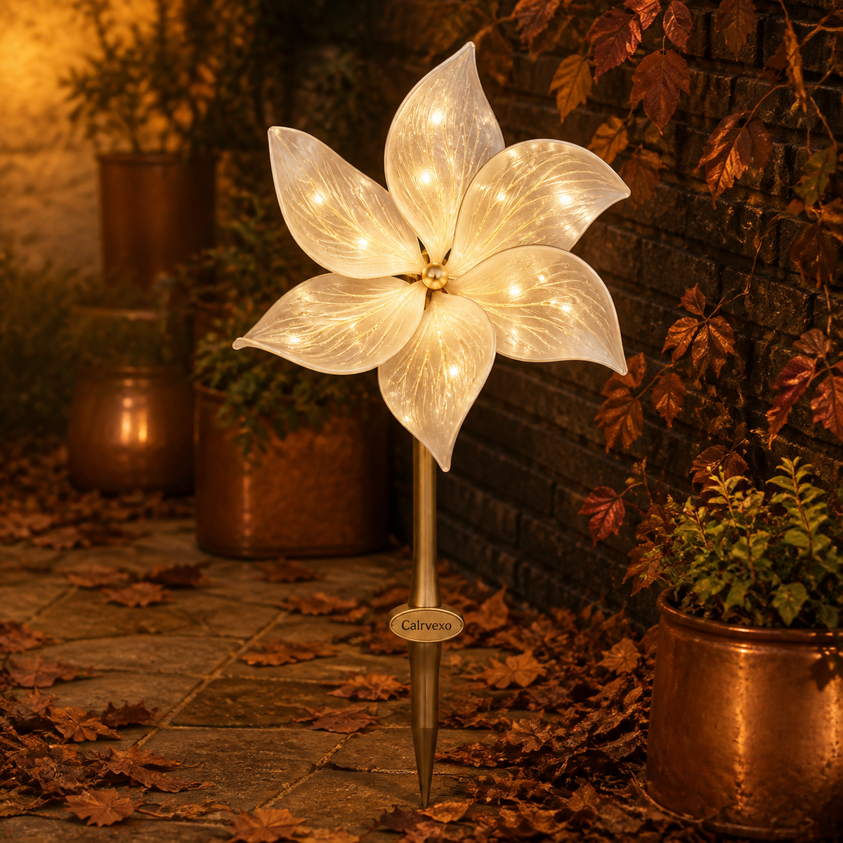Starbloom Holiday Yard Light in a second styled setting