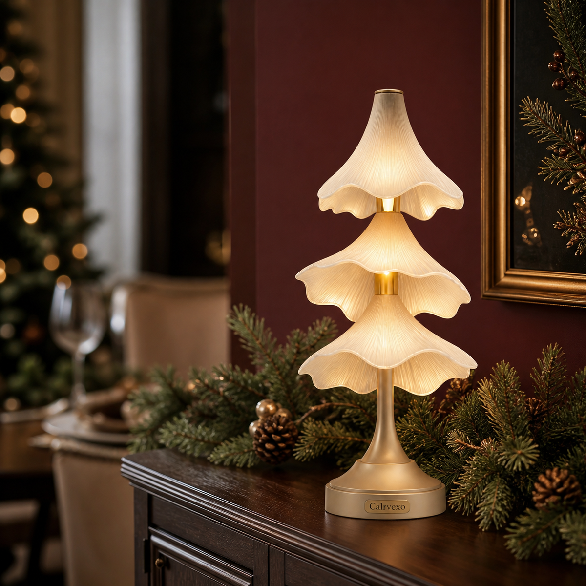 Frostbell Festive Lantern in a second styled setting